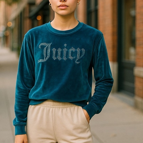 Juicy Couture Other - Juicy Couture Bling Velvet Sleep wear top